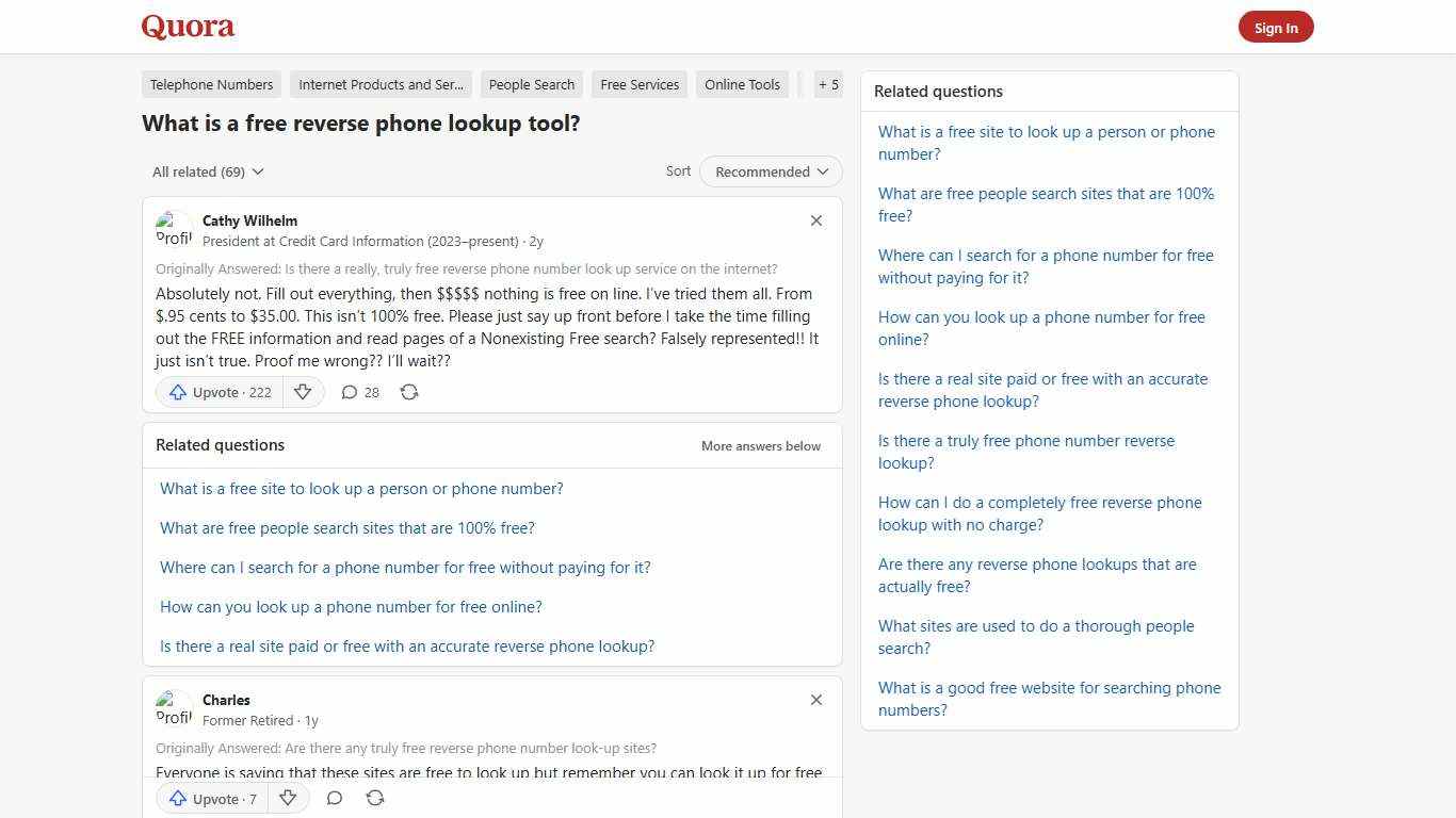 What is a free reverse phone lookup tool? - Quora